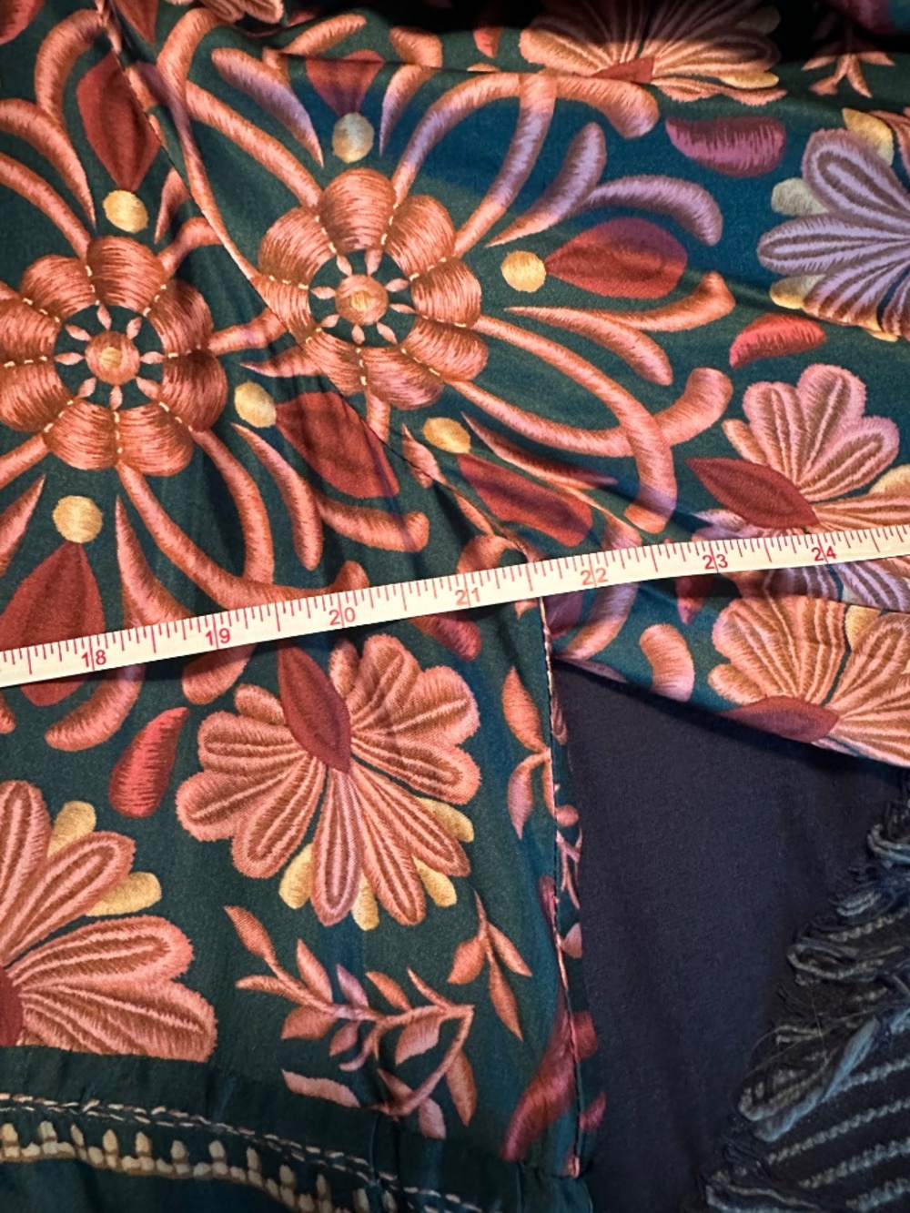 FARM Rio SeaSheel Tapestry Teal Maxi Dress, Women’s Size XL - Picture 13 of 13
